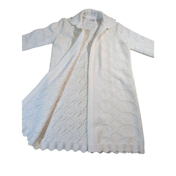 Cuddle knit vintage acrylic cream carnion size P/M - Picture 1 of 8